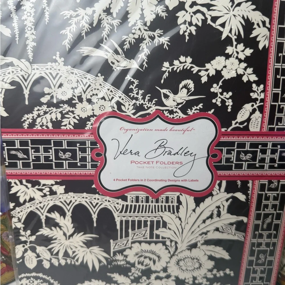 NWT Vera Bradley Imperial Toile Pocket Folders retired pattern